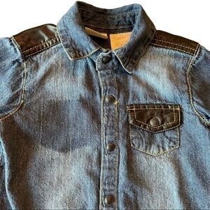 Kardashian Kids Distressed Denim Shirt